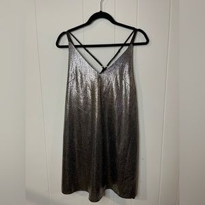 Shop Goldie’s Metallic Dress Size M. NWT
